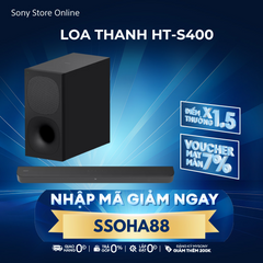 [NHẬP MÃ SSOHA88, GIẢM NGAY 479K] Loa thanh 2.1 kênh với loa subwoofer không dây mạnh mẽ | HT-S400