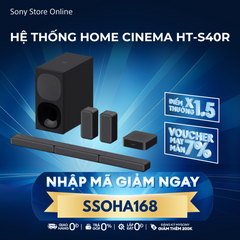 [NHẬP MÃ SSOHA168, GIẢM NGAY 1TR3] Hệ thống Home Cinema 5.1 kênh có loa sau không dây | HT-S40R