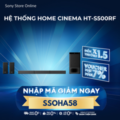 [NHẬP MÃ SSOHA58, GIẢM NGAY 449K] Hệ thống Loa thanh Home Cinema 5.1 kênh, tích hợp Bluetooth® | HT-S500RF