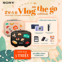 [ĐĂNG KÝ MYSONY, GIẢM THÊM 200K] Bộ sản phẩm ZV-1M2 Vlog on The Go - Màu trắng