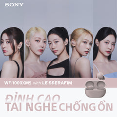 [ĐĂNG KÝ MYSONY, GIẢM NGAY 200K] Tai nghe Chống ồn không dây WF-1000XM5 - Smoky Pink