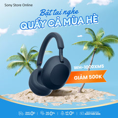 [ĐĂNG KÝ MY SONY, GIẢM THÊM 200K] Tai nghe không dây có công nghệ chống ồn WH-1000XM5