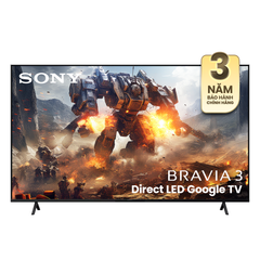 BRAVIA 3 - 85inch | K-85S30 | 4K HDR Processor X1™ | 4K Ultra HD | Dải tần nhạy sáng cao (HDR) | Smart TV (Google TV)