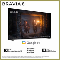 BRAVIA 8 | K-65XR80 |XR Processor | OLED | 4K Ultra HD | Dải tần nhạy sáng cao (HDR) | Smart TV (Google TV) (ST)